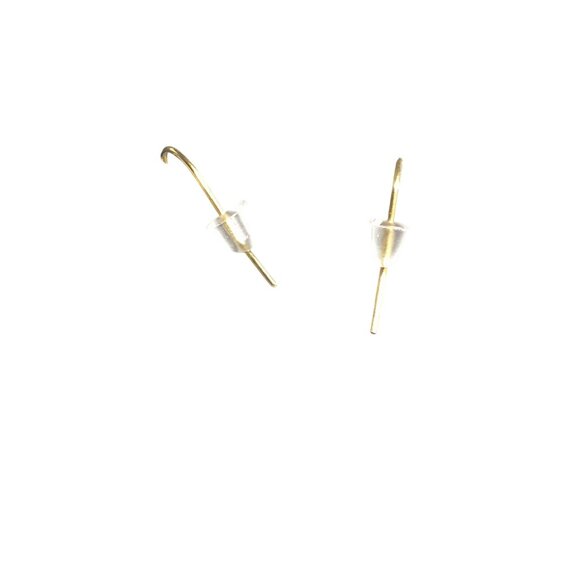 Gold Tone Drop Earrings Blue Beads White Rose Accents Long Dangle Lightweight - Picture 4 of 4